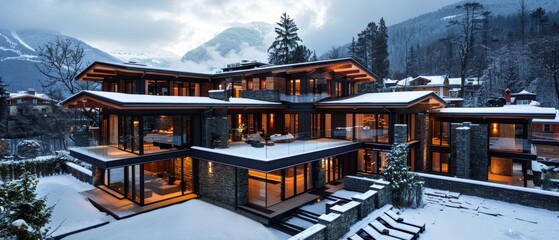 Serene Retreat: Luxurious Mountain Resort with Modern Amenities