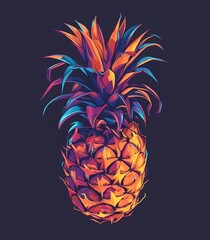 Obraz premium Abstract Geometric Pineapple Design for Merchandising