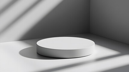 White Platform with Sunlight