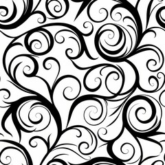 Abstract Swirls and Curls: Repeatable, Sophisticated Pattern