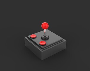 Retro Joystic 3D model