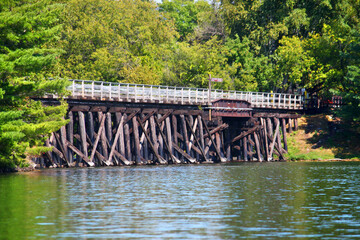 Bearskin State Trail Bridge in Minocqua Wisconsin