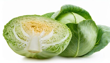 cabbage isolated on white