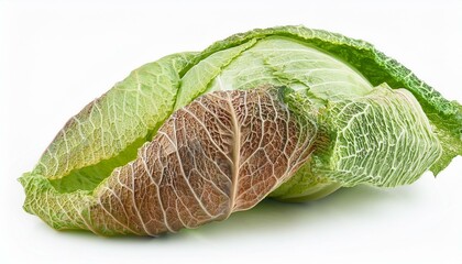 red cabbage isolated on white