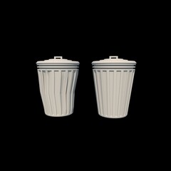 trash can isolated on white