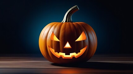 style halloween pumpkin copy space