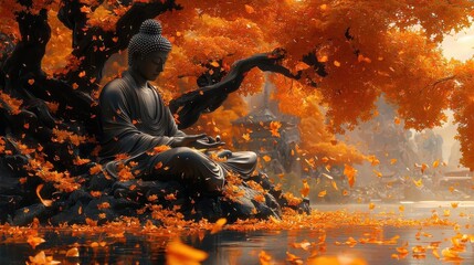 Serenity lifestyle focused on achieving inner calm and emotional balance