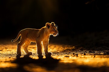 lion in the sun