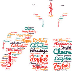 happy birthday text effect wish Happy Birthday Text Design for t-shirs