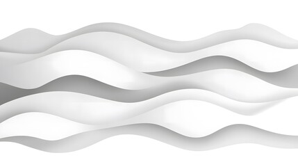 Abstract White Waves Background