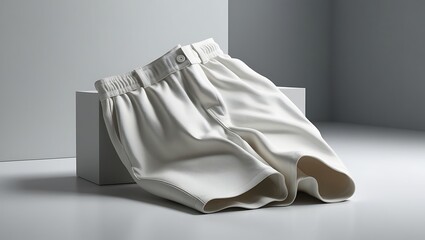 Stylish Purple Sports Shorts on Smooth Multicolored Background - Perfect for Activewear and Fitness