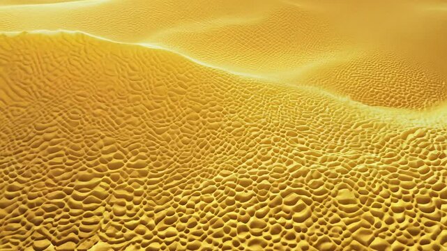 Static video of beautiful abstract wave background with porous sponge texture effect, yellow colour rendered in 3d