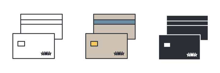 Loyalty Card icon symbol vector illustration isolated on white background