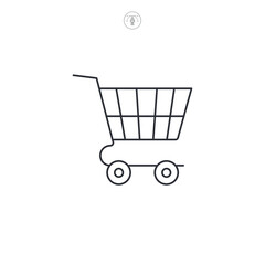 Shopping Cart icon symbol vector illustration isolated on white background