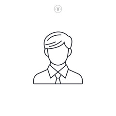 User Profile icon symbol vector illustration isolated on white background