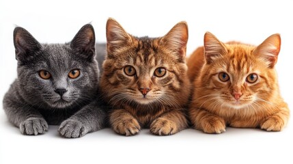 Animal waiting for adoption on white background