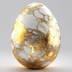 the eggs with gold texture