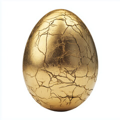 the eggs with gold texture 