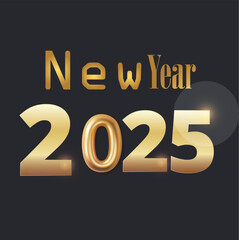 new year 2025 gold color