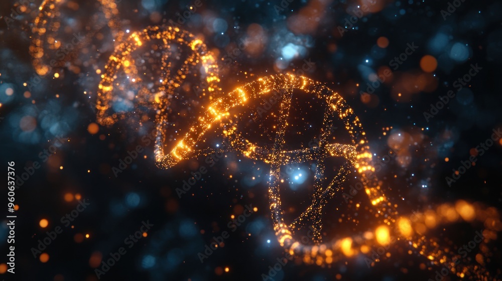 Poster Abstract DNA Double Helix Made of Particles