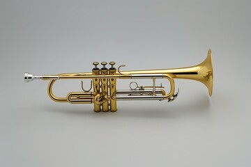 Obraz premium Use trumpet to make music
