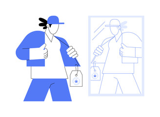 Hemp clothing isolated cartoon vector illustrations.