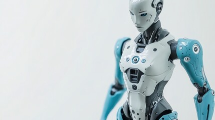 Modern Action Figure with Articulated Joints in Medium Shot Pose