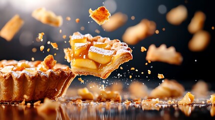 Deconstructed apple pie, separating each flavor of the classic dessert, hails from the US