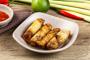 Vietnamese fried stuffed spring roll