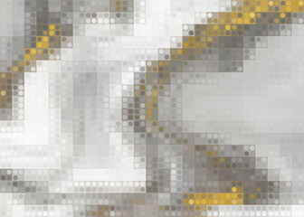 Obraz premium Pixel art shiny grey blured background - isolated vector illustration