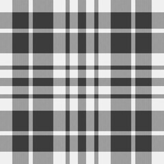 Womens fashion tartan background check, plank vector texture fabric. Halloween textile pattern plaid seamless in white and grey colors.