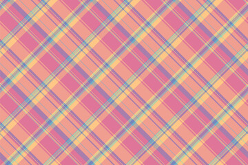 Decoration background plaid pattern, invite textile tartan check. Table cloth vector texture seamless fabric in red and pastel colors.