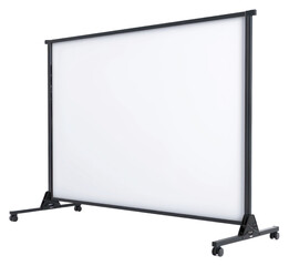 PNG  Portable projection screen on wheels
