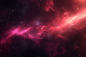 Naklejka premium red maroon purple moon and stars space background - Generative AI