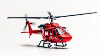 Naklejka premium Close-up Shot of Plastic Toy Helicopter with SPi.