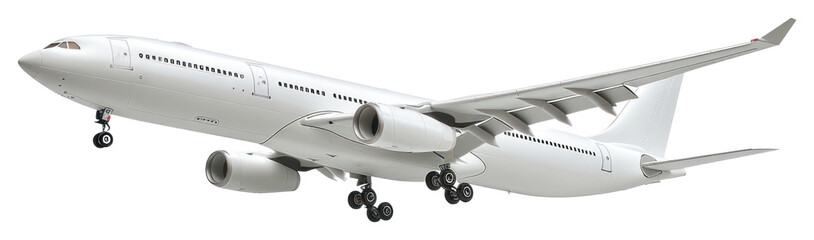 Obraz premium Modern commercial airplane in flight