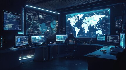 Cybersecurity Monitoring Room