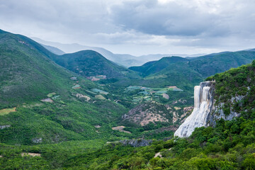 Hierve el agua, a natural wonder in Oaxaca, Mexico