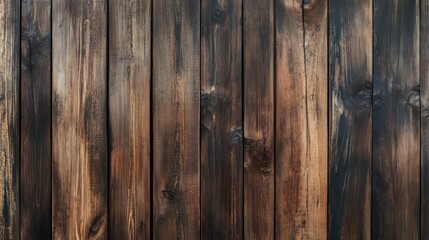 Naklejka premium Dark Wooden Planks Background Texture