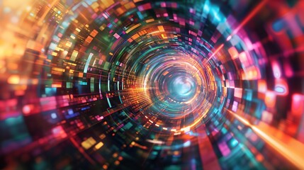 Obraz premium colorful abstract background representing the future of technology