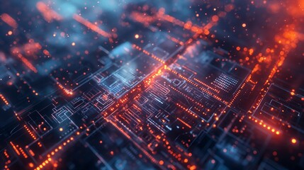 bright and colorful abstract background representing the future of technology