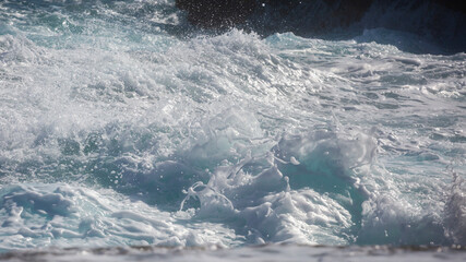 Milos island, Greece, beautiful water and cliffs