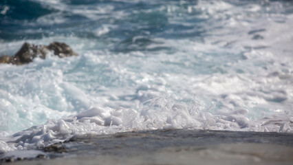 Milos island, Greece, beautiful water and cliffs
