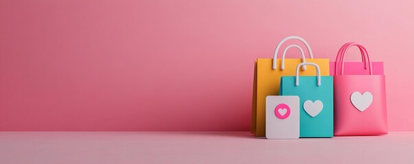 Customer retention strategy, digital loyalty program icons, 3D illustration