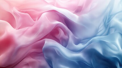Obraz premium Abstract Draped Pink and Blue Fabric Texture