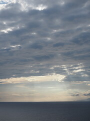 The sea and sky seen from the Izu coastline