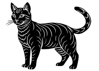 Obraz premium black cat illustration