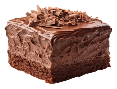 PNG Chocolate soft cake dessert food white background.