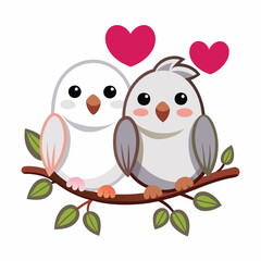 Very Cute Love Bird