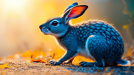 Watercolor painting of a cute little fox. Drawings for children.